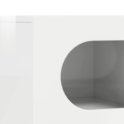TV Cabinet ELST 60 x 35 x 40 cm High Gloss White