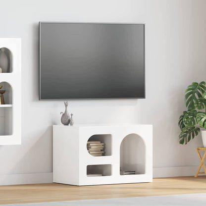 TV Cabinet ELST 60 x 35 x 40 cm High Gloss White