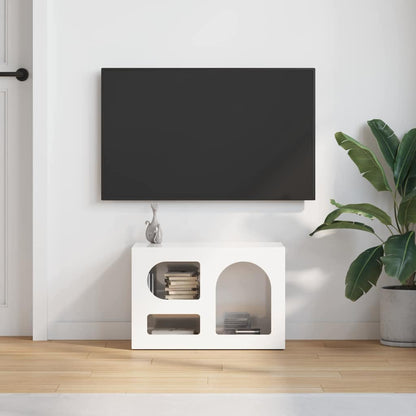 TV Cabinet ELST 60 x 35 x 40 cm High Gloss White