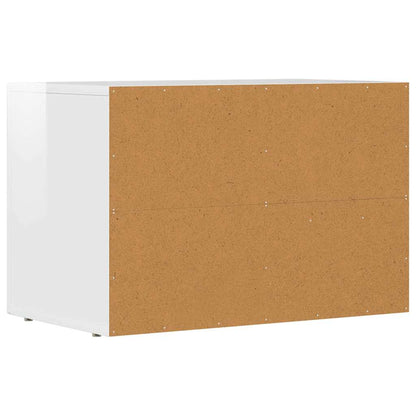 TV Cabinet ELST 60 x 35 x 40 cm High Gloss White