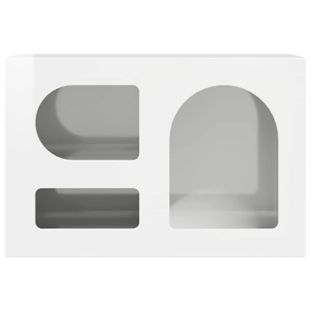 TV Cabinet ELST 60 x 35 x 40 cm High Gloss White