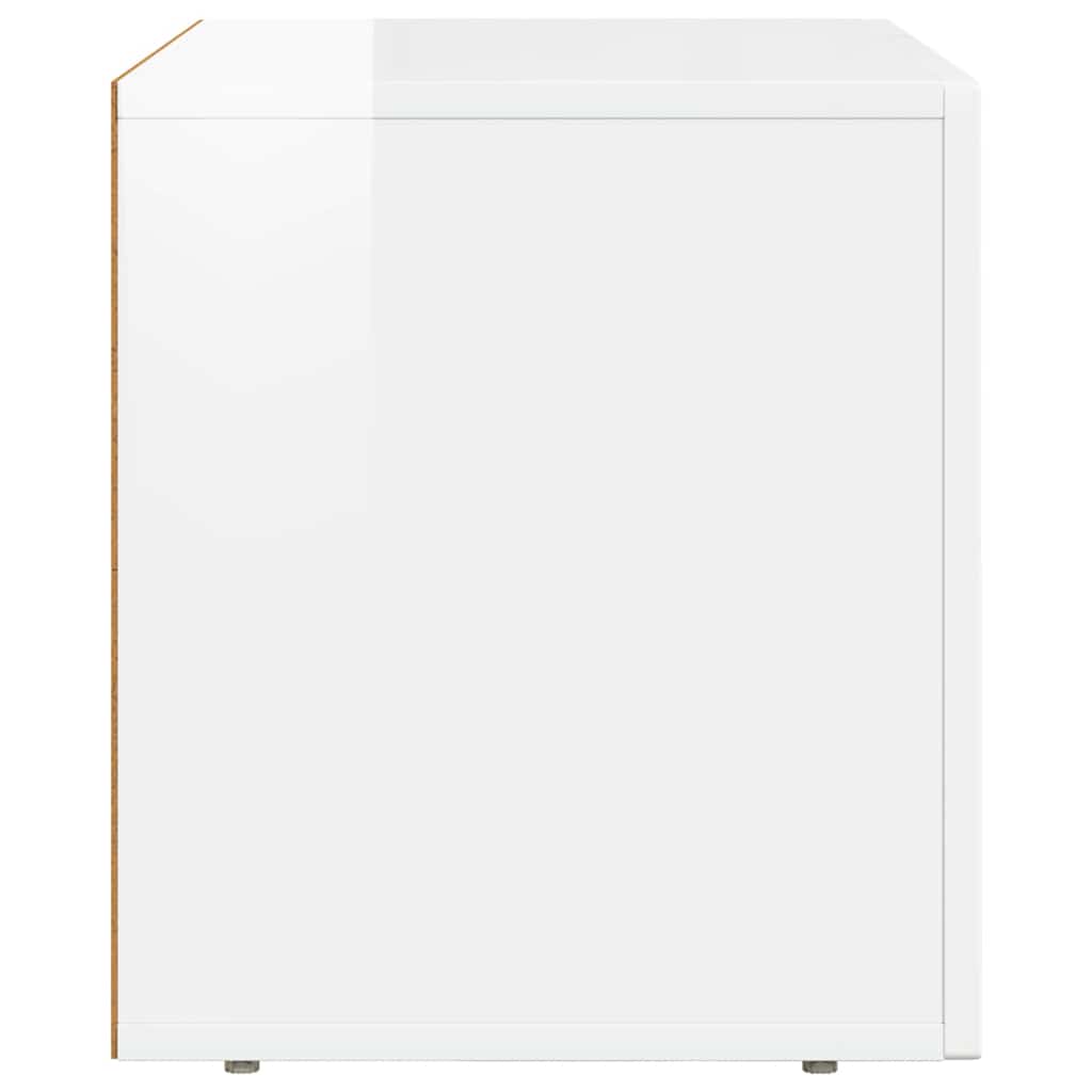 TV Cabinet ELST 60 x 35 x 40 cm High Gloss White