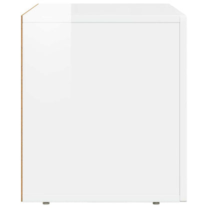TV Cabinet ELST 60 x 35 x 40 cm High Gloss White
