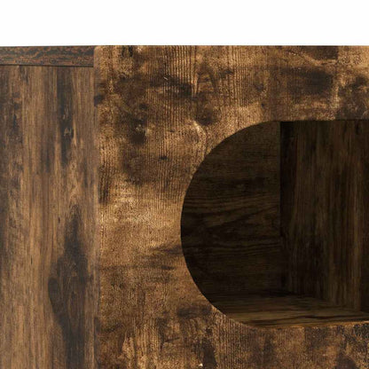 TV Cabinet Smoked Oak 60 x 35 x 40 cm Engineered Wood