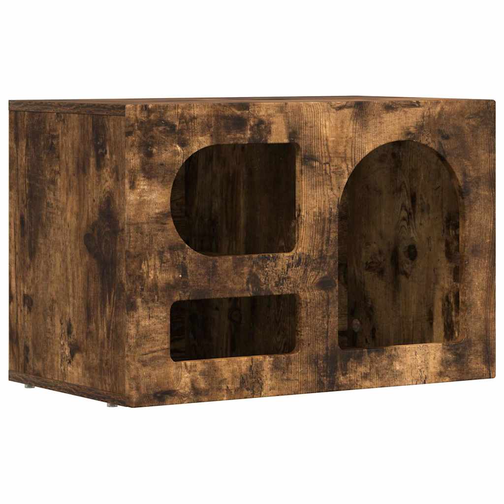 TV Cabinet Smoked Oak 60 x 35 x 40 cm Engineered Wood