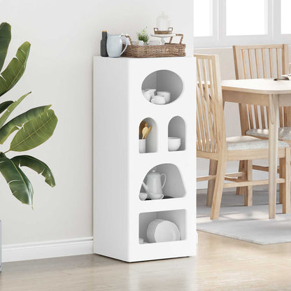Sideboard White 40 x 35 x 100.5 cm Engineered Wood