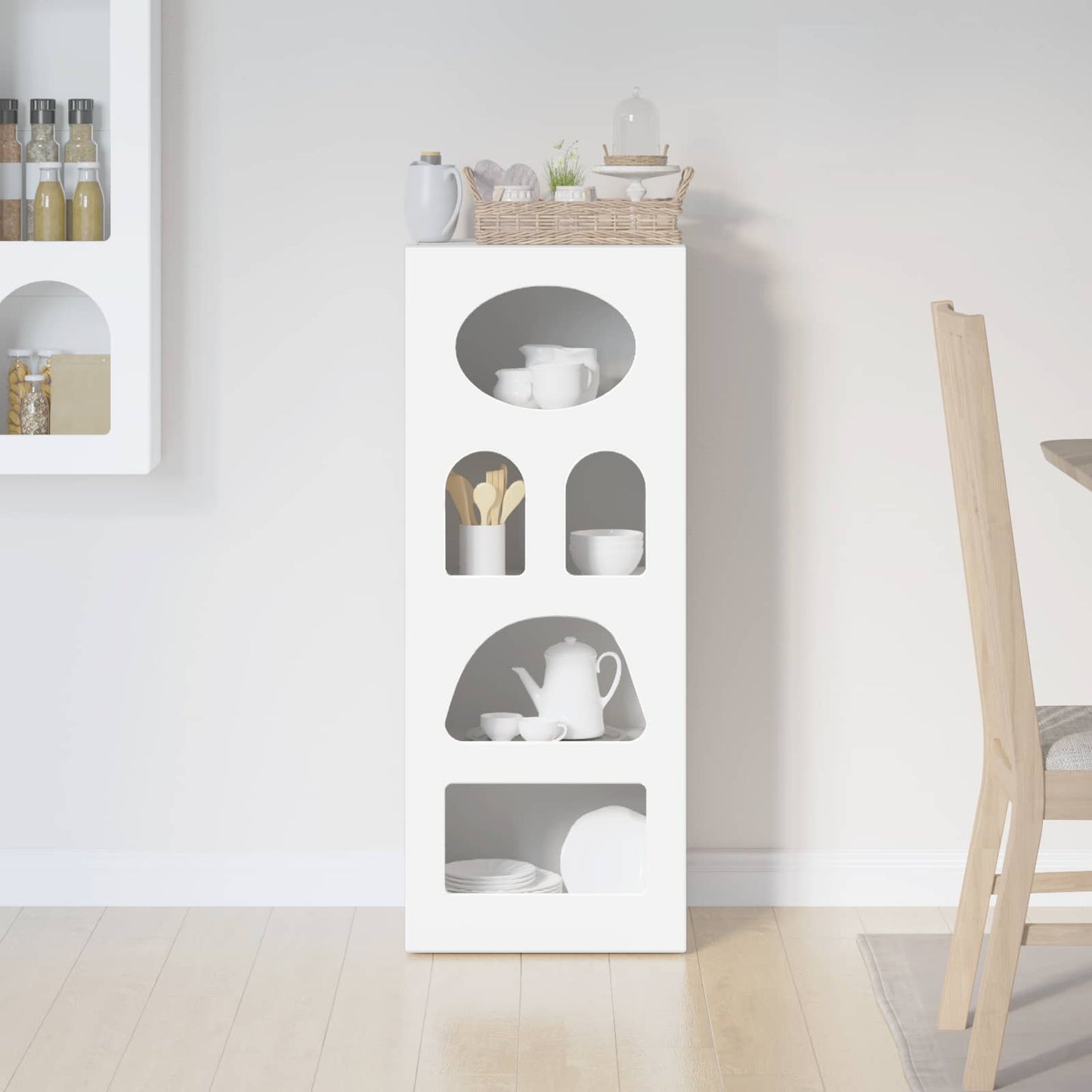 Sideboard White 40 x 35 x 100.5 cm Engineered Wood