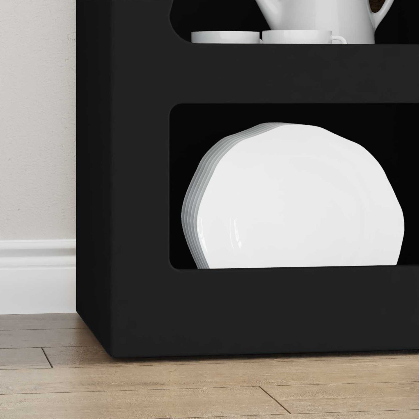 Sideboard Black 40 x 35 x 100.5 cm Engineered Wood