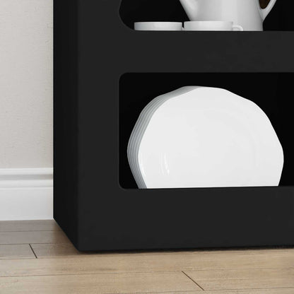 Sideboard Black 40 x 35 x 100.5 cm Engineered Wood