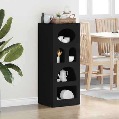 Sideboard Black 40 x 35 x 100.5 cm Engineered Wood