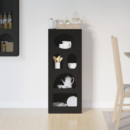 Sideboard Black 40 x 35 x 100.5 cm Engineered Wood
