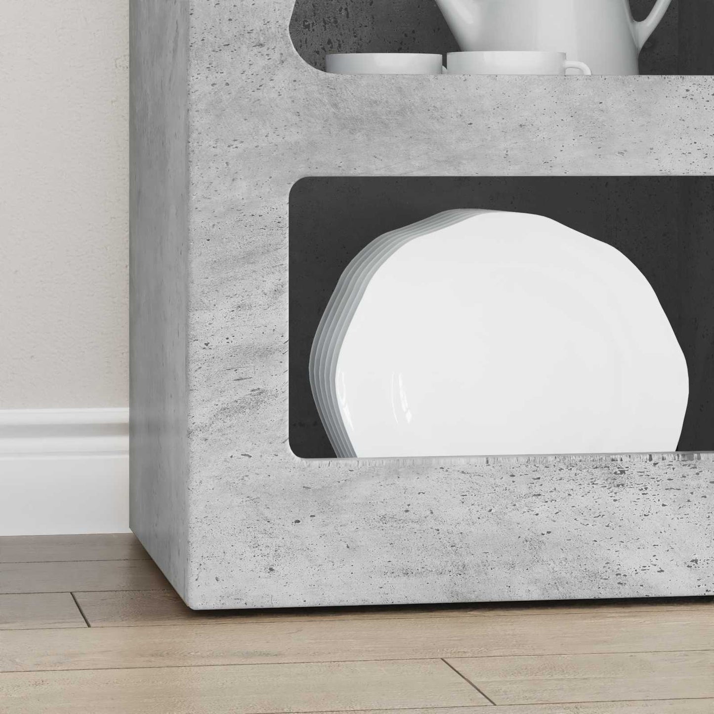 Sideboard Concrete Grey 40 x 35 x 100.5 cm Engineered Wood