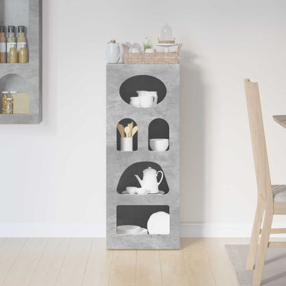 Sideboard Concrete Grey 40 x 35 x 100.5 cm Engineered Wood