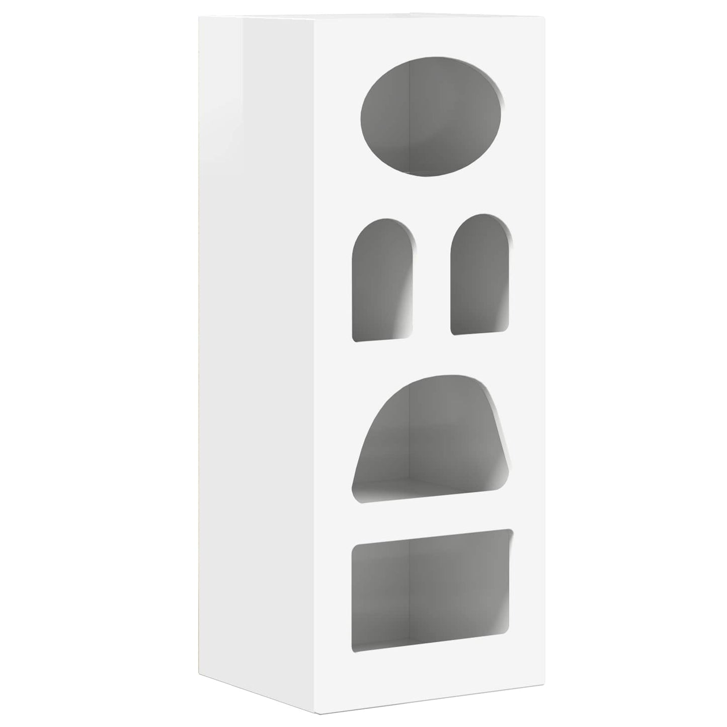 Sideboard High Gloss White 40 x 35 x 100.5 cm Engineered Wood
