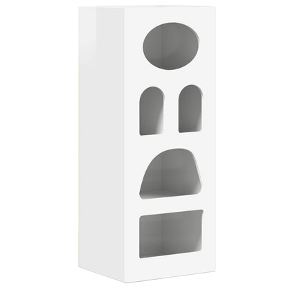 Sideboard High Gloss White 40 x 35 x 100.5 cm Engineered Wood