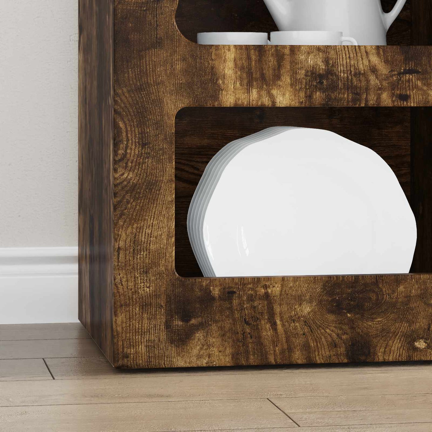 Sideboard Smoked Oak 40 x 35 x 100.5 cm Engineered Wood