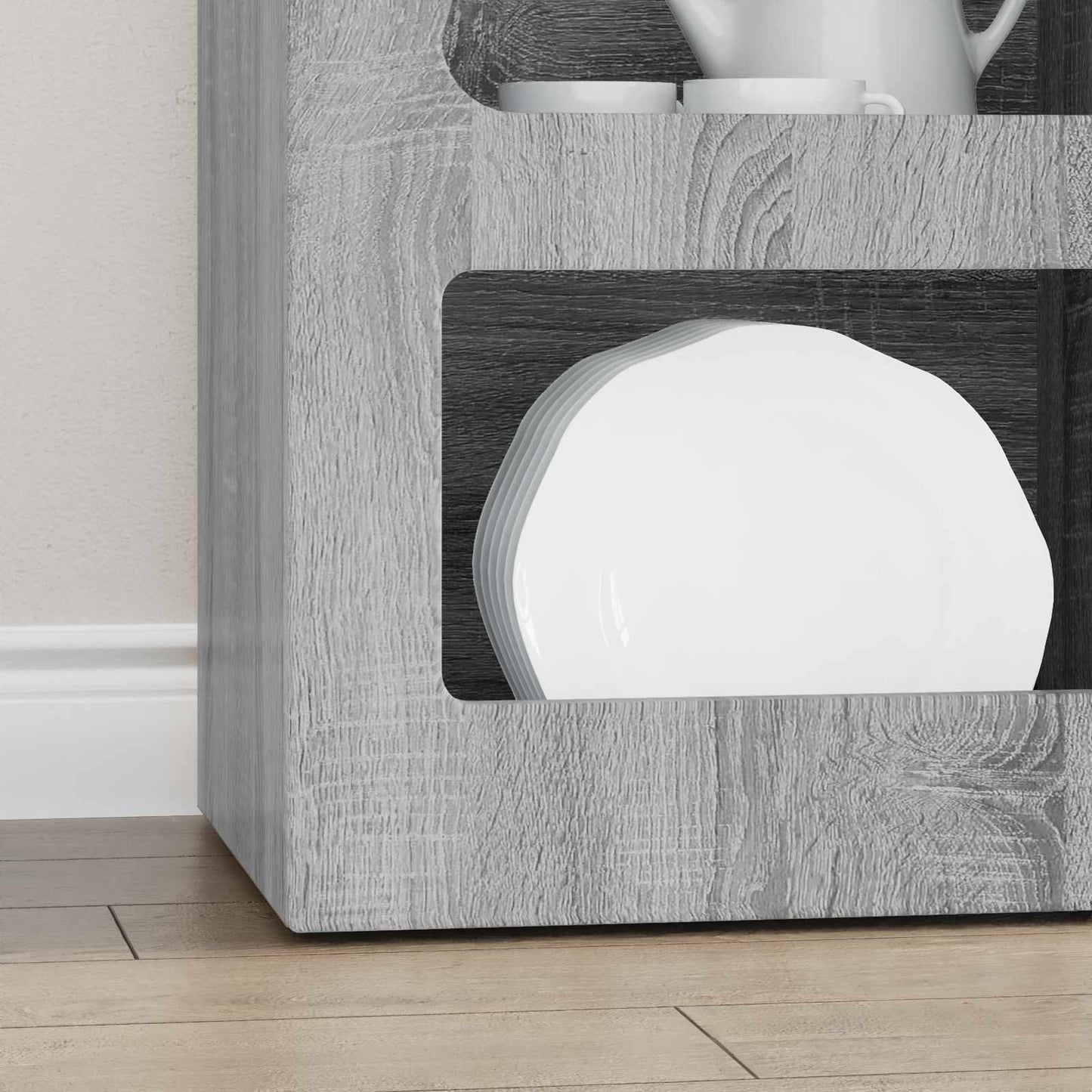 Sideboard Grey Sonoma 40 x 35 x 100.5 cm Engineered Wood