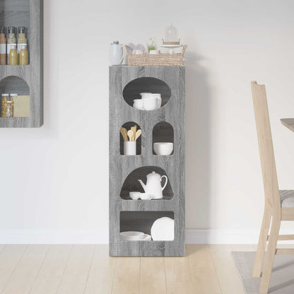 Sideboard Grey Sonoma 40 x 35 x 100.5 cm Engineered Wood