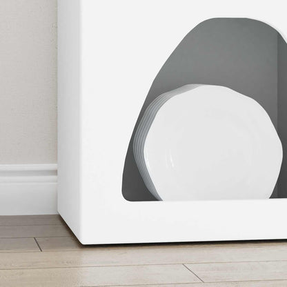 Sideboard White 40 x 35 x 100.5 cm Engineered Wood