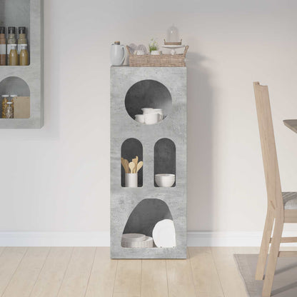Sideboard Concrete Grey 40 x 35 x 100.5 cm Engineered Wood