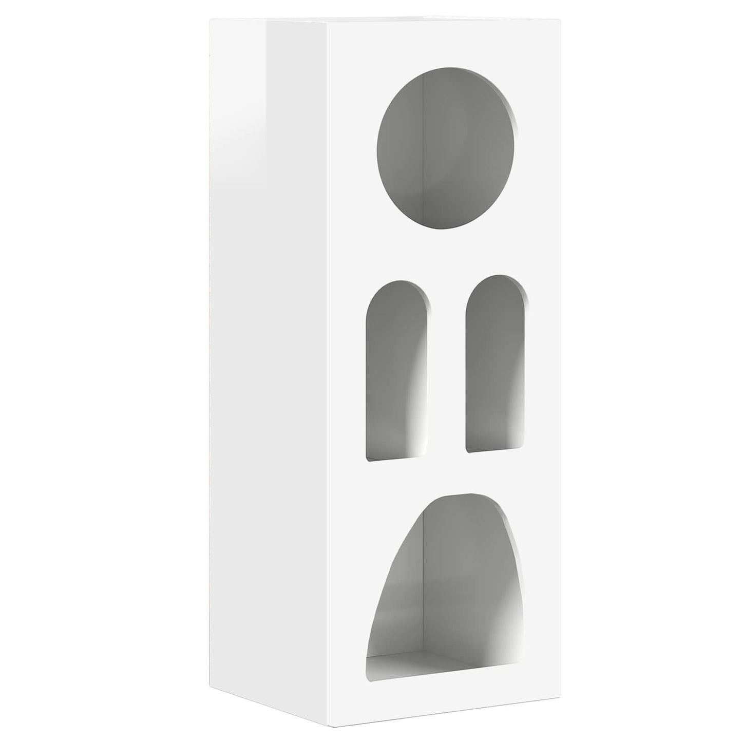 Sideboard High Gloss White 40 x 35 x 100.5 cm Engineered Wood