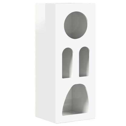 Sideboard High Gloss White 40 x 35 x 100.5 cm Engineered Wood