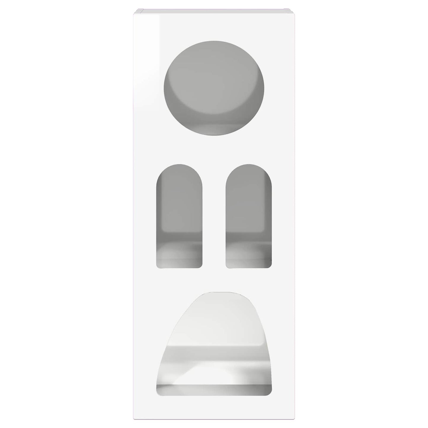 Sideboard High Gloss White 40 x 35 x 100.5 cm Engineered Wood