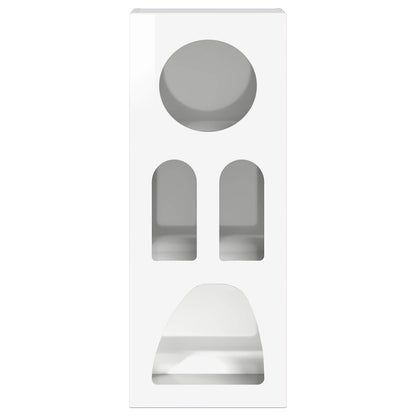 Sideboard High Gloss White 40 x 35 x 100.5 cm Engineered Wood
