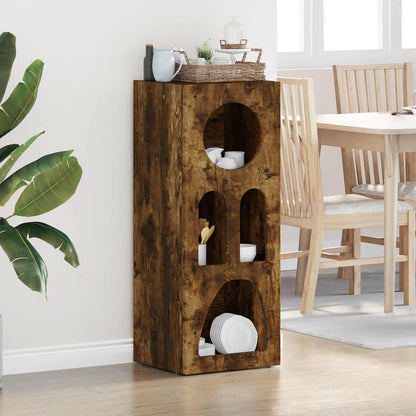 Sideboard Smoked Oak 40 x 35 x 100.5 cm Engineered Wood