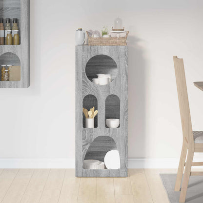 Sideboard Grey Sonoma 40 x 35 x 100.5 cm Engineered Wood
