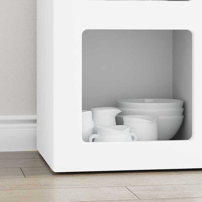 Sideboard White 59 x 35 x 80.5 cm Engineered Wood