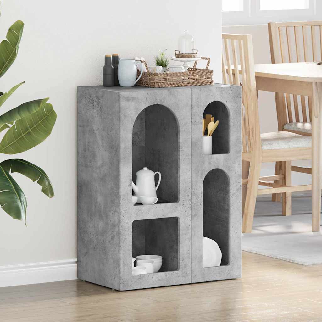 Sideboard Concrete Grey 59 x 35 x 80.5 cm Engineered Wood