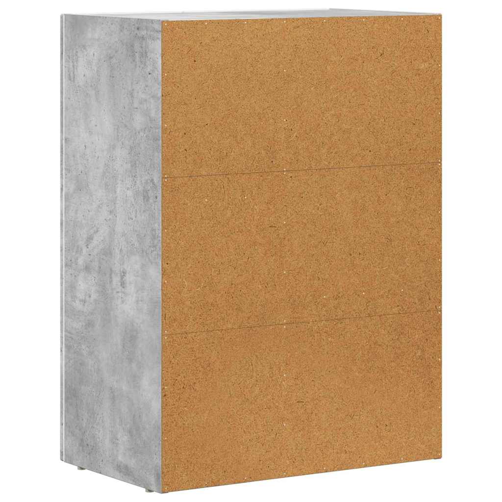 Sideboard Concrete Grey 59 x 35 x 80.5 cm Engineered Wood