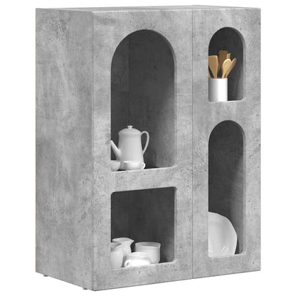 Sideboard Concrete Grey 59 x 35 x 80.5 cm Engineered Wood
