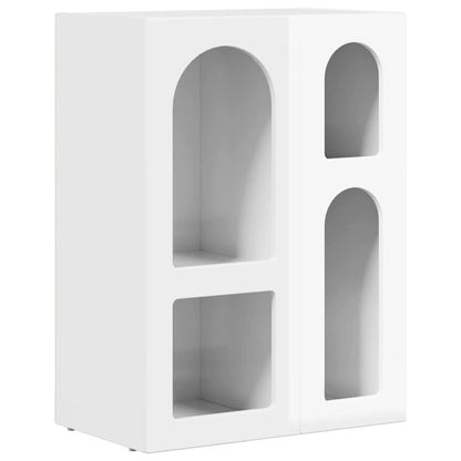Sideboard High Gloss White 59 x 35 x 80.5 cm Engineered Wood