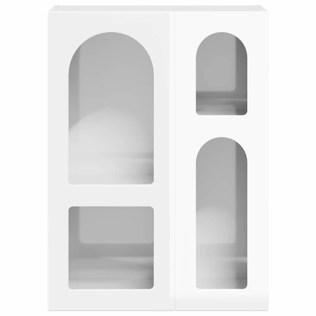 Sideboard High Gloss White 59 x 35 x 80.5 cm Engineered Wood