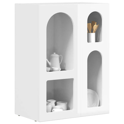 Sideboard High Gloss White 59 x 35 x 80.5 cm Engineered Wood