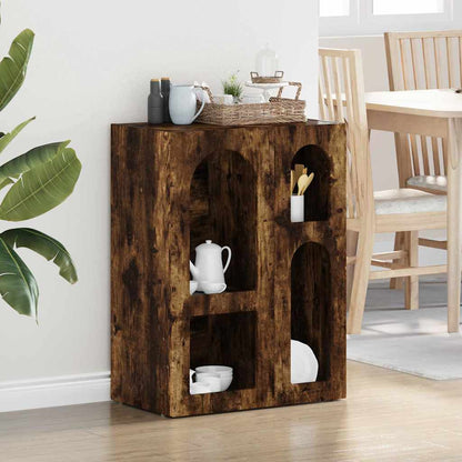 Sideboard Smoked Oak 59 x 35 x 80.5 cm Engineered Wood