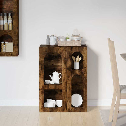 Sideboard Smoked Oak 59 x 35 x 80.5 cm Engineered Wood