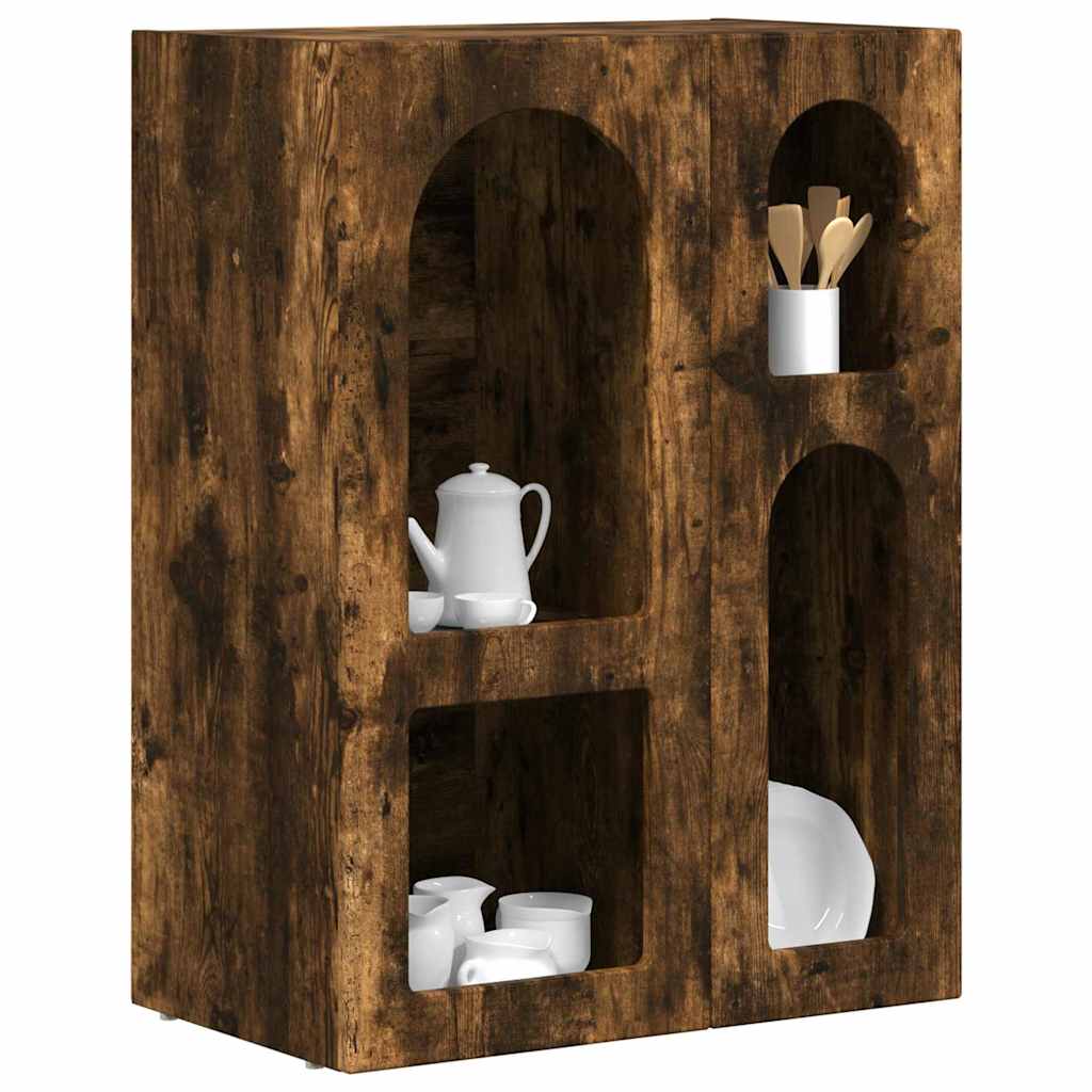 Sideboard Smoked Oak 59 x 35 x 80.5 cm Engineered Wood