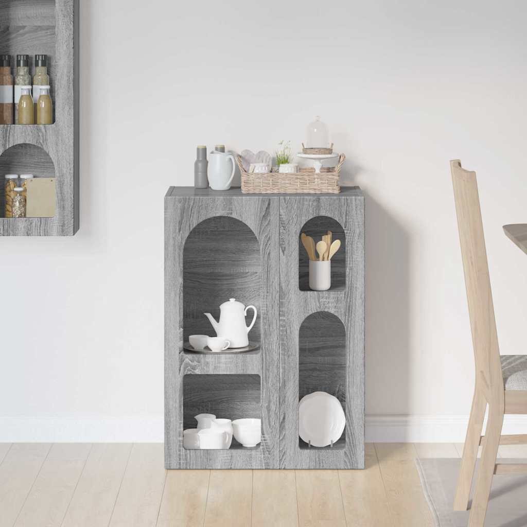 Sideboard ELST Grey Sonoma 59 x 35 x 80.5 cm Engineered Wood