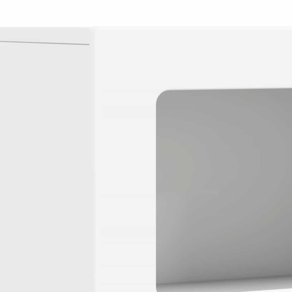Sideboard White 80.5 x 35 x 59 cm Engineered Wood
