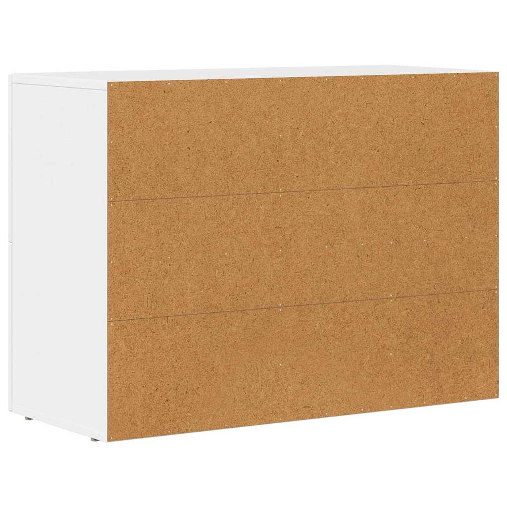 Sideboard White 80.5 x 35 x 59 cm Engineered Wood