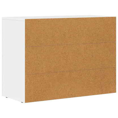 Sideboard White 80.5 x 35 x 59 cm Engineered Wood