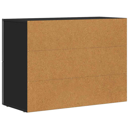 Sideboard Black 80.5 x 35 x 59 cm Engineered Wood