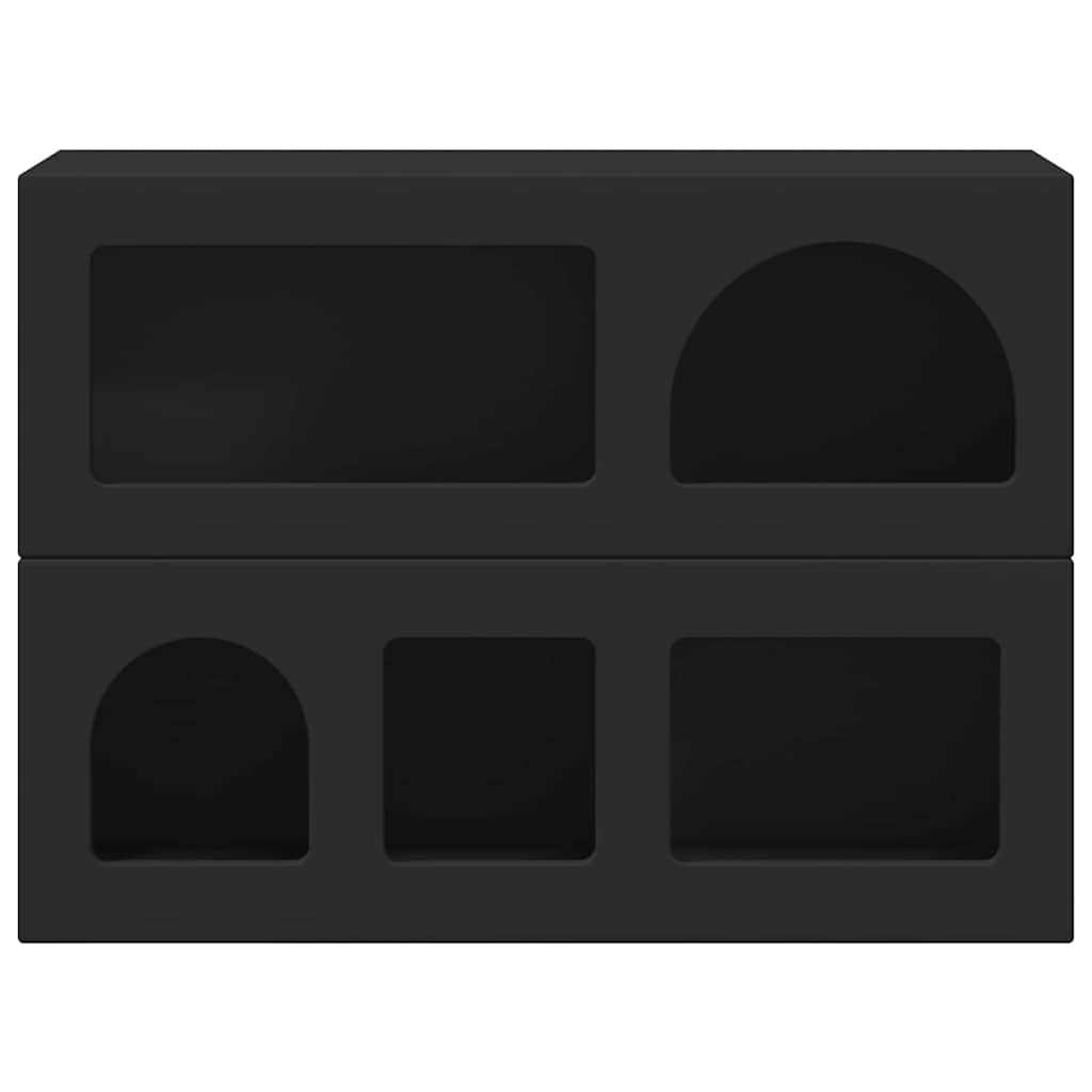 Sideboard Black 80.5 x 35 x 59 cm Engineered Wood