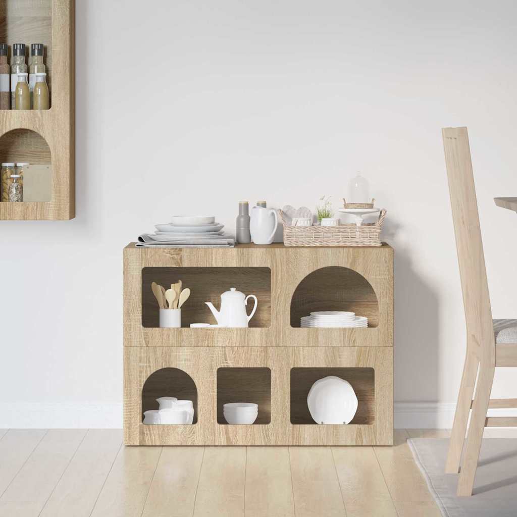 Sideboard Sonoma Oak 80.5 x 35 x 59 cm Engineered Wood
