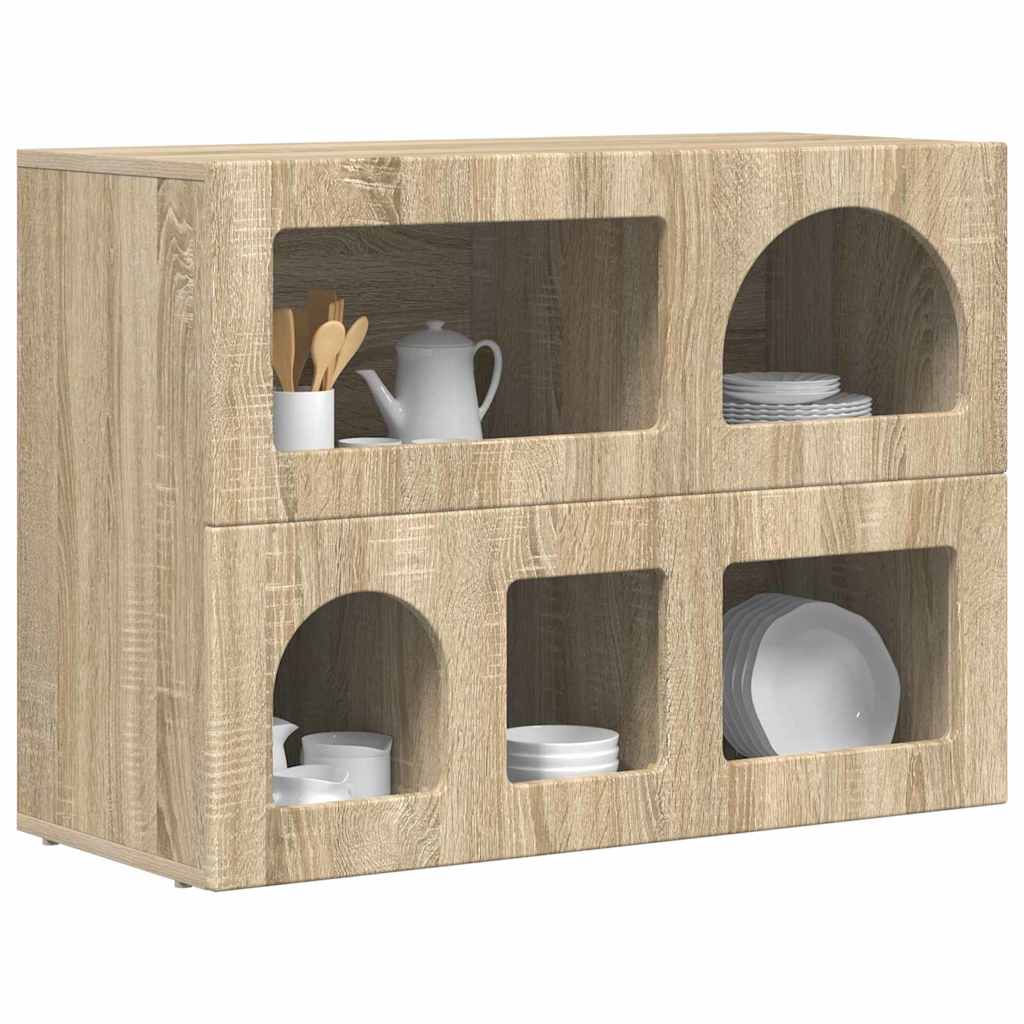 Sideboard Sonoma Oak 80.5 x 35 x 59 cm Engineered Wood