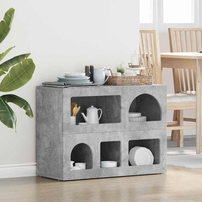 Sideboard Concrete Grey 80.5 x 35 x 59 cm Engineered Wood