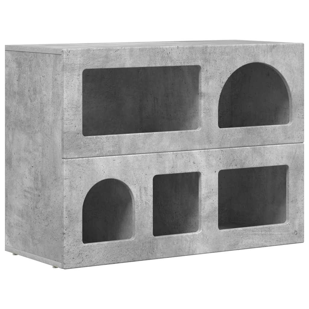 Sideboard Concrete Grey 80.5 x 35 x 59 cm Engineered Wood